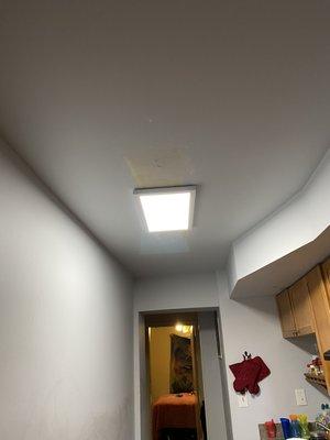 New light fixture installation