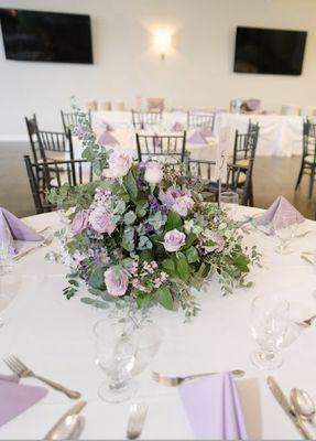 Soft Lilac and Pink Center Piece