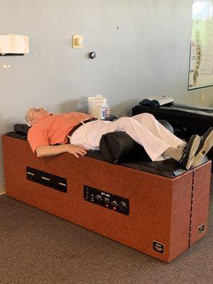 Our patients love our mechanical traction tables!