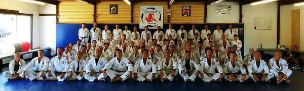 Group photo of the Master Caique seminar at Caique Jiu-Jitsu HQ!