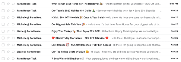 Farm House Tack SPAM FROM HELL!