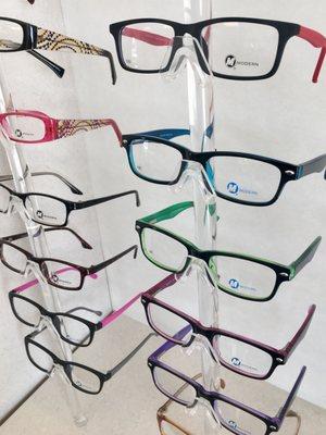 Modern Optical frames for kids, completely covered by Medi-cal.