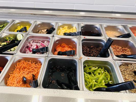 So many toppings to choose from