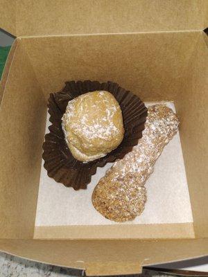 Cream puff and Rum cannoli