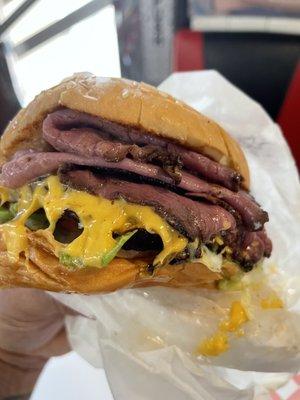 Pastrami burger combo