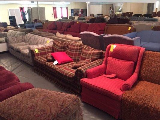 Lot's of options for gently used furniture for sale.