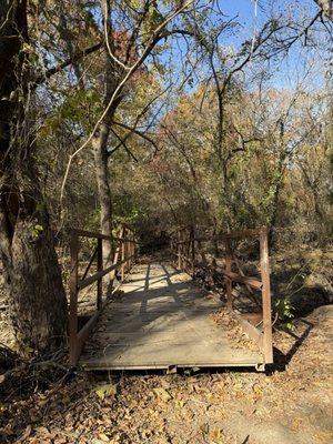 Bridge over bridge over one of the creeks.