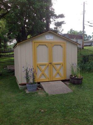 I had to repaint the shed after they put new shingles on it!