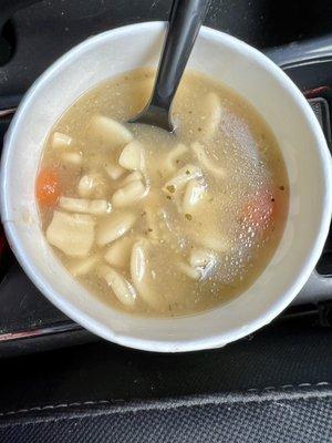 Supposed to be chicken soup but there is no chicken!