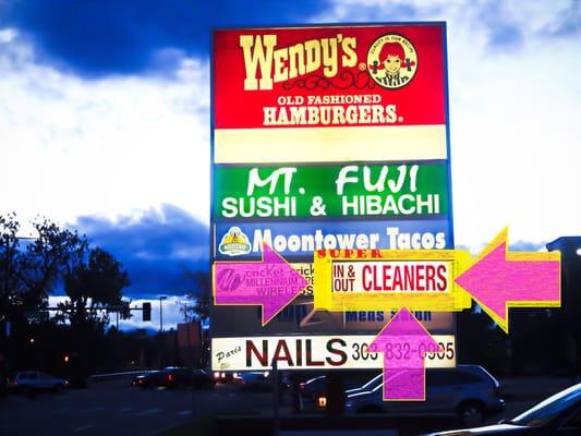 Monumental Signage viewed from 6th ave & Grant St.