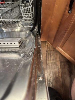 Damaged Samsung Dishwasher David M