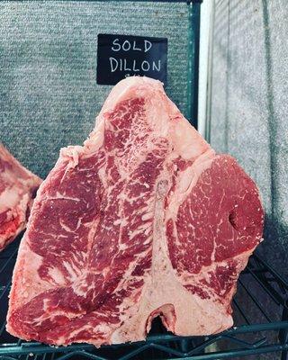 Select your own Dry Aged Beef, aged on site for your convenience for up to 100 days.