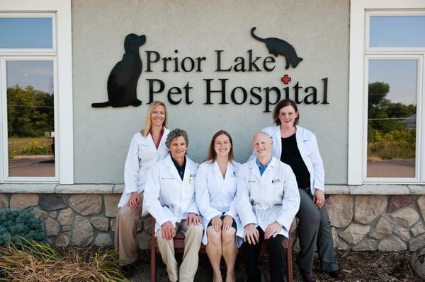 Veterinarians of the Prior Lake Pet Hospital.