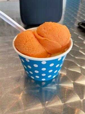 Mango Italian ice.