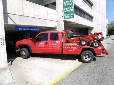 Low clearance parking garages are no problem.