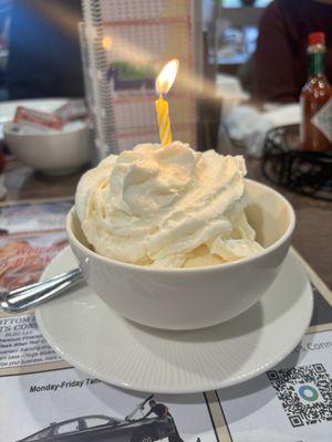 Birthday ice cream!