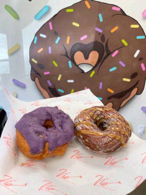 Ube Cake Donut & Dulce de Leche Chubby Churro