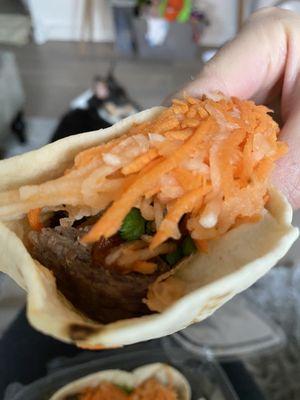 Short rib taco