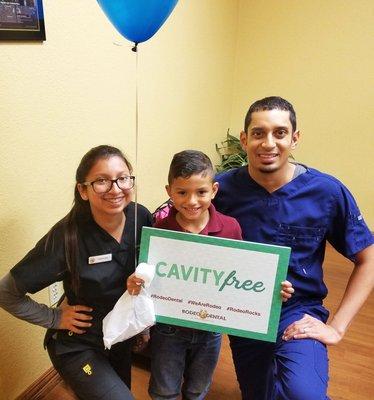 Be cavity-free, like this guy!