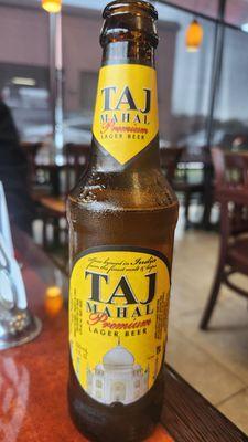 Taj Mahal lager beer from India - great