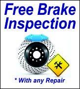 Free Inspection when you repair your brakes with us