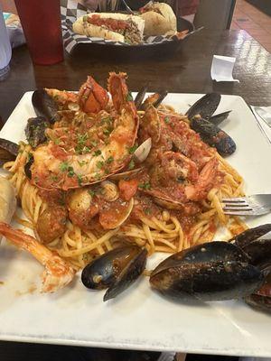 Seafood pasta