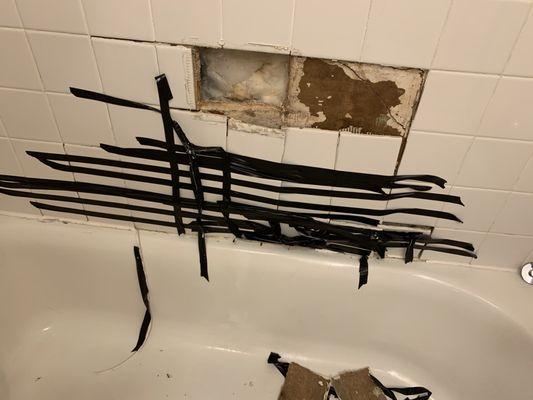 This has been the state of my shower for over 4 months now. 4 maintenance requests later and multiple trips to the front desk and NOTHING.