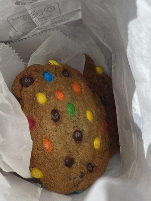 M&M cookie