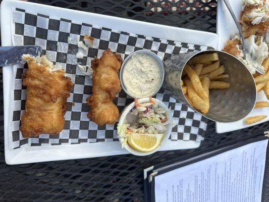 Fish and chips.   Fantastic