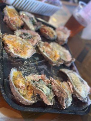 Baked oysters! So good!!