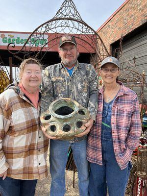 They had a greenhouse and wanted this pot to plant in.