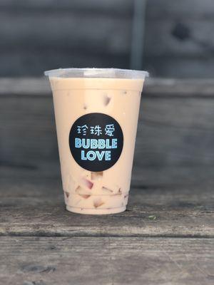 Classic Milk tea with fruit jellies