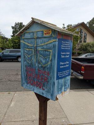 Community free library at Shearer Elementary, Napa