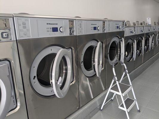 All updated washers with FREE Sanitizer cycle to clean the machine before you add your clothes.