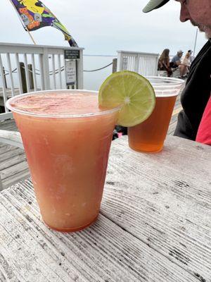 Delicious strawberry margaritas