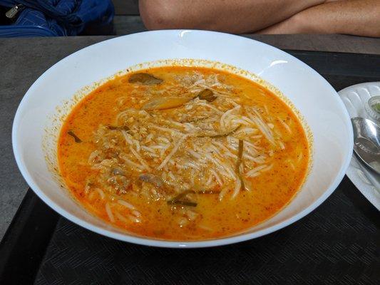 Fish Red Curry Vermicelli Noodle Soup, $14