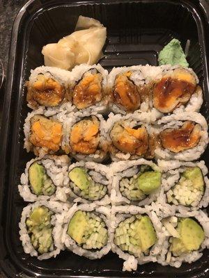 Sweet Potato Roll + Avocado Roll