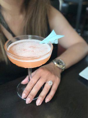 Paper plane cocktail