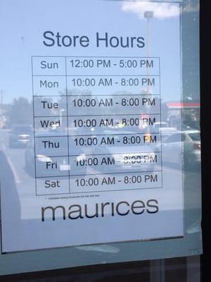 Store hours