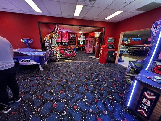 Small arcade room