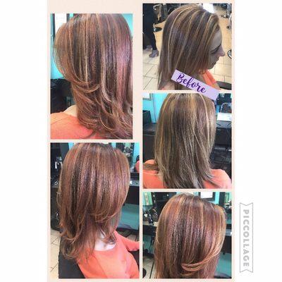 Color correction blow dry