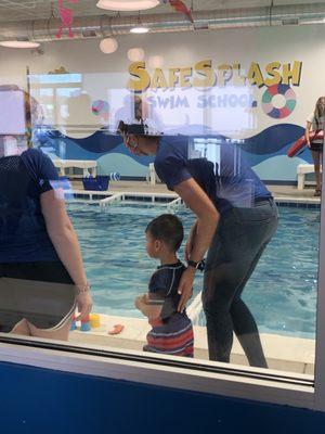 Swim instructional pool