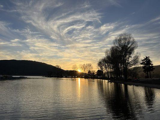 Sunset at the lake.