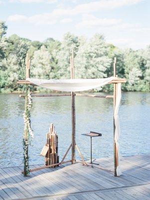 Chuppah orchids. All photos by Elizabeth LaDuca Photography