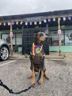 Rue in her new Bravado given bandana