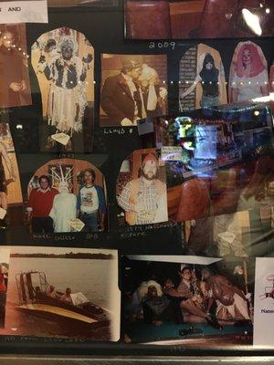 Several displayed photos of customers in blackface. Not ok.