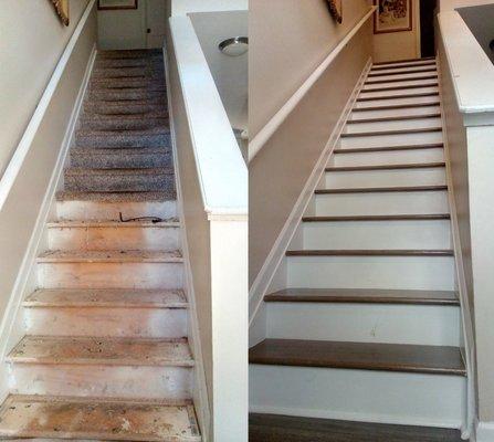 Before and After Stairs Pictures