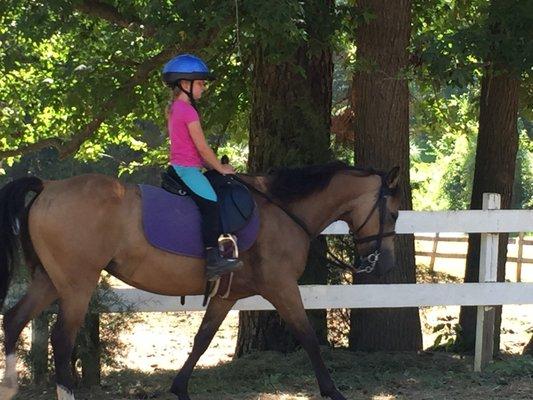 Lily and Lola at camp