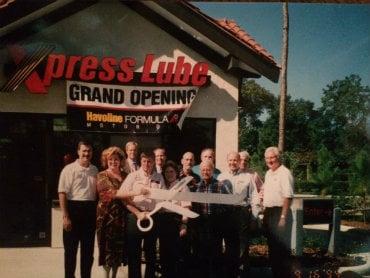 Celebrating our grand opening back in the day.