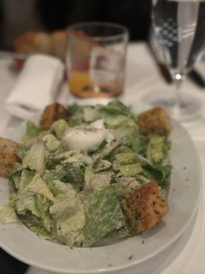 48 Caesar with Warm Poached Egg*